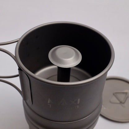 マキシ チタンコーヒーメーカー200ml グレード1チタン  Maxi Titanium Coffee Maker 200ml MAXI-EC-200