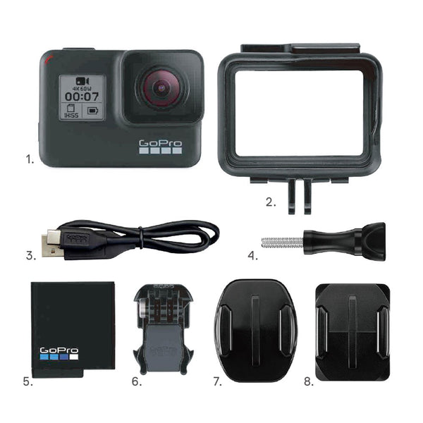 GoPro HERO7 BLACK ウェアラブルカメラ ビデオカメラ ゴープロヒーロー ...