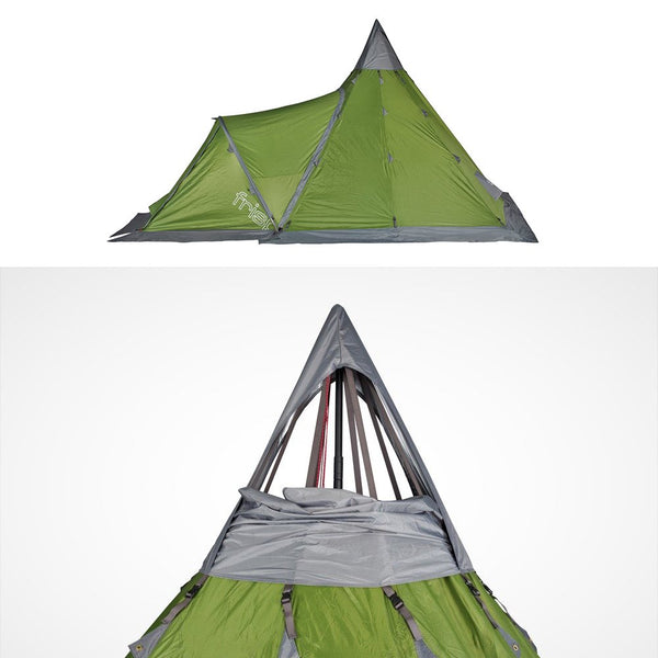 フリスポート エクストリーム 8 ティピーテント 8人用 ティピー型ワンポールテント 焚き火テント アウトドア キャンプ frisport