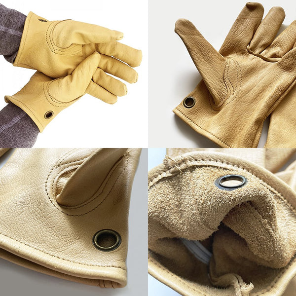 ファイヤーボックス レザーグローブ 牛革 ブッシュクラフトグローブ Firebox Cowhide Leather Gloves FB-LG –  DYNT COYOTE OUTDOOR