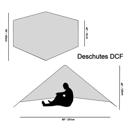 シックスムーンデザインズ デュシュッツ ゼロ G タープ DCF テント タープシェルター ソロ 1人用 six moon designs Deschutes Tarp zero-g DCF