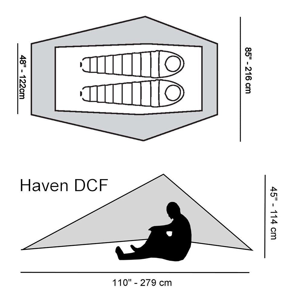 シックスムーンデザインズ ヘイブンタープ ゼロ G DCF テント タープシェルター 2人用 six moon designs Haven Zero-G DCF