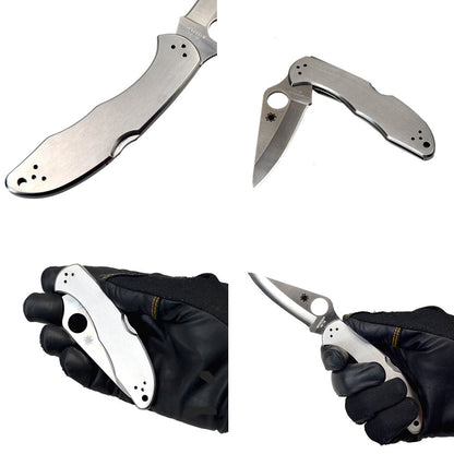 Spyderco スパイダルコ デリカ4SS ステンレスハンドル VG-10 ストレートエッジ