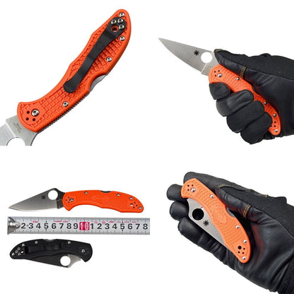 Spyderco スパイダルコ デリカ4 ザイテルハンドル VG-10ストレートエッジ フラットブレード