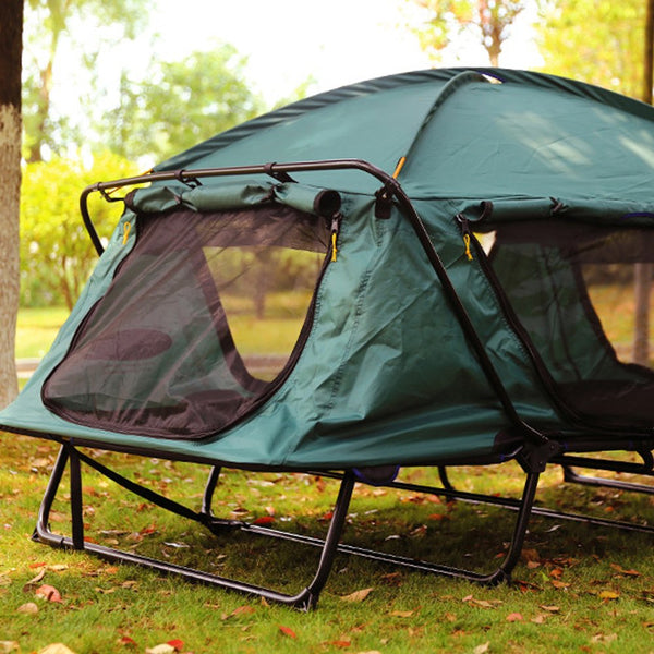 オフグラウンドテント キャンピングベッド 脚付き キャンプ用ベット ダブルサイズ ２人用 カタツムリテント Huehuecoyotl Outdoor Works Offground Tent