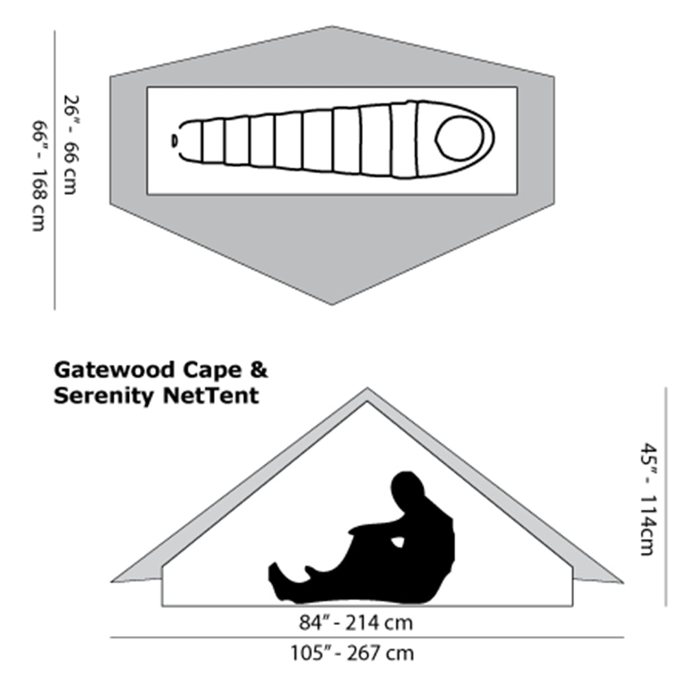 シックスムーンデザインズ ゲイトウッドケープ ソロタープ ポンチョ 300g 1人用 ビビィ SIX MOON DESIGNS Gatewood Cape 2018 Tarp/Poncho