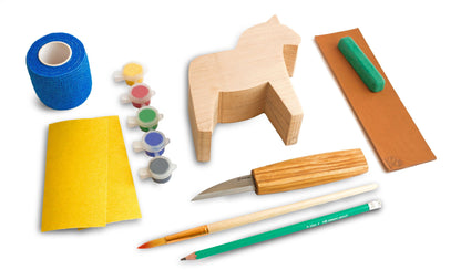 ビーバークラフト ダーラホース カービングキット Beaver Craft Dala Horse Carving Hobby-Kit