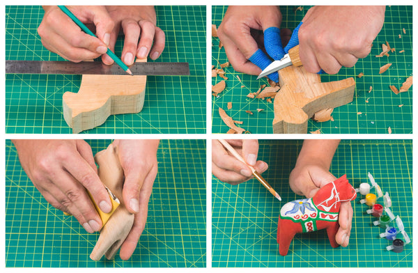 ビーバークラフト ダーラホース カービングキット Beaver Craft Dala Horse Carving Hobby-Kit