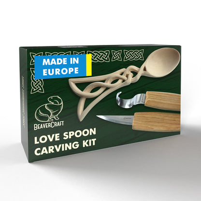 Beaver Craft Celt Spoon Carving Hobby-Kit ビーバークラフト ケルトスプーンカービングキット 初心者 大人 子供向け スターターホイットリングキット