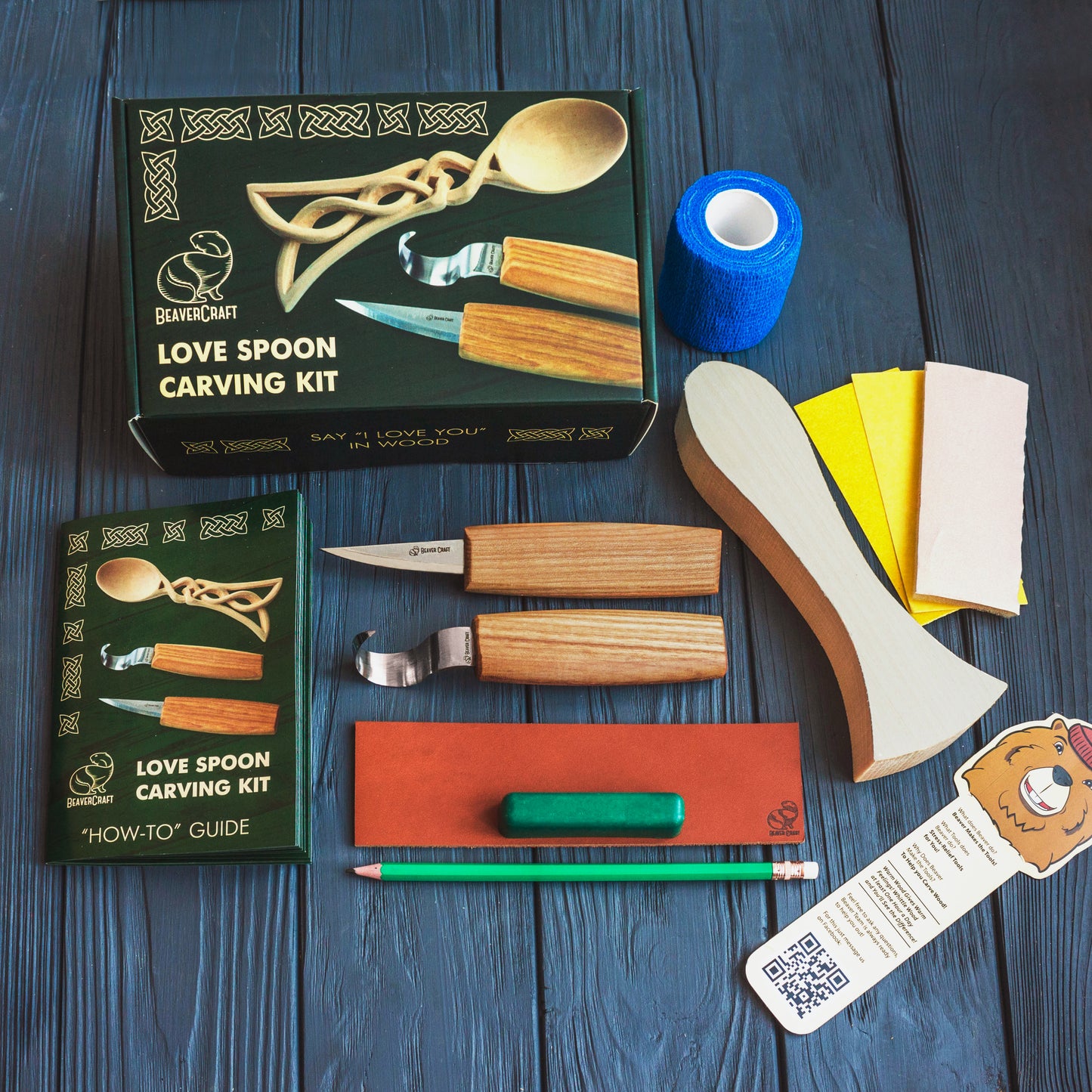 Beaver Craft Celt Spoon Carving Hobby-Kit ビーバークラフト ケルトスプーンカービングキット 初心者 大人 子供向け スターターホイットリングキット