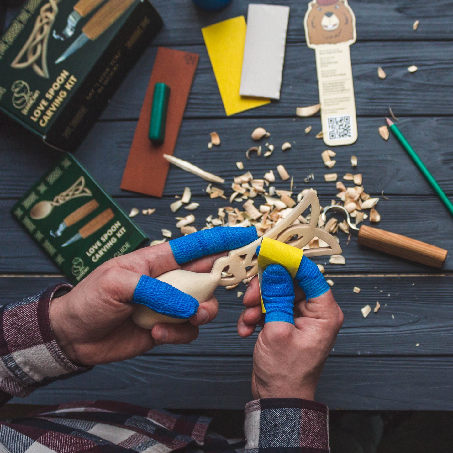 Beaver Craft Celt Spoon Carving Hobby-Kit ビーバークラフト ケルトスプーンカービングキット 初心者 大人 子供向け スターターホイットリングキット