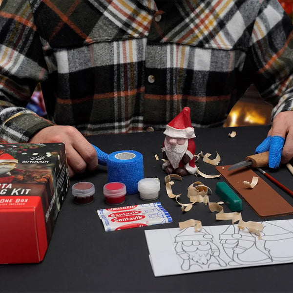 ビーバークラフト サンタカービングセット Beaver Craft DIY06 Santa Carving Kit Complete Starter Whittling Kit