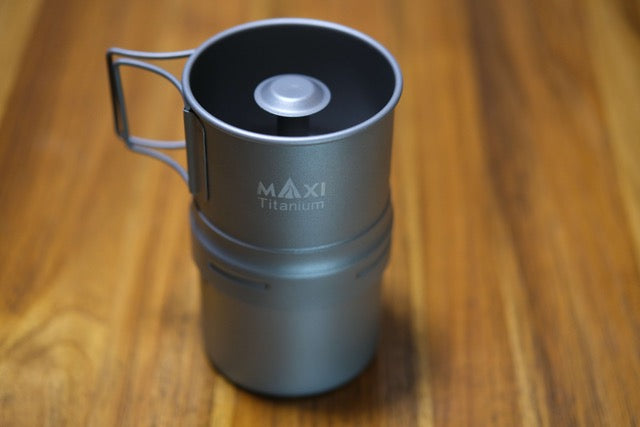 マキシ チタンコーヒーメーカー200ml グレード1チタン  Maxi Titanium Coffee Maker 200ml MAXI-EC-200