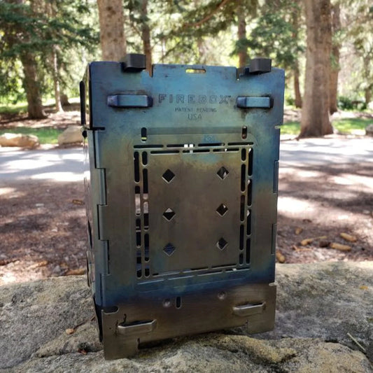 ファイヤーボックス チタンストーブ 焚き火台 コンパクト FIREBOX Titanium Stove 496g