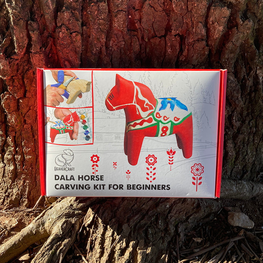 ビーバークラフト ダーラホース カービングキット Beaver Craft Dala Horse Carving Hobby-Kit