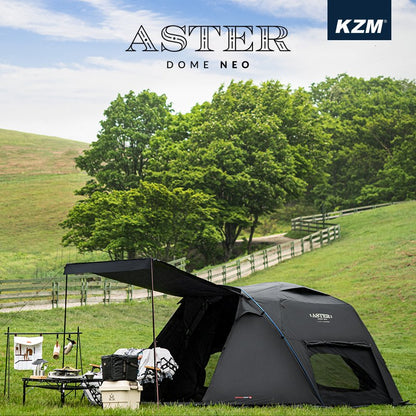 KZM アスタードームネオ 3～4人用 ドームテント フルクローズ カズミ アウトドア KZM OUTDOOR ASTER DOME NEO