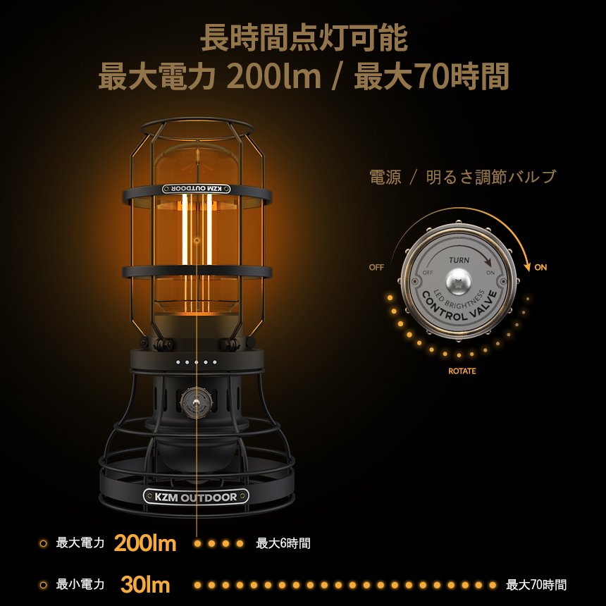 KZM ギルバートランタン キャンプ ランタン LEDランタン 調光 ランプシェード 照明 カズミ アウトドア KZM OUTDOOR GILBERT LANTERN