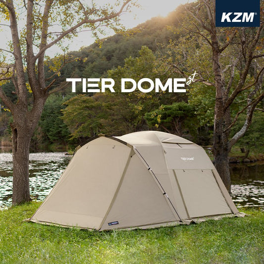 KZM ティアドームGT キャンプ テント おしゃれ 3～4人用 フルクローズ カズミ アウトドア KZM OUTDOOR TIER DOME GT