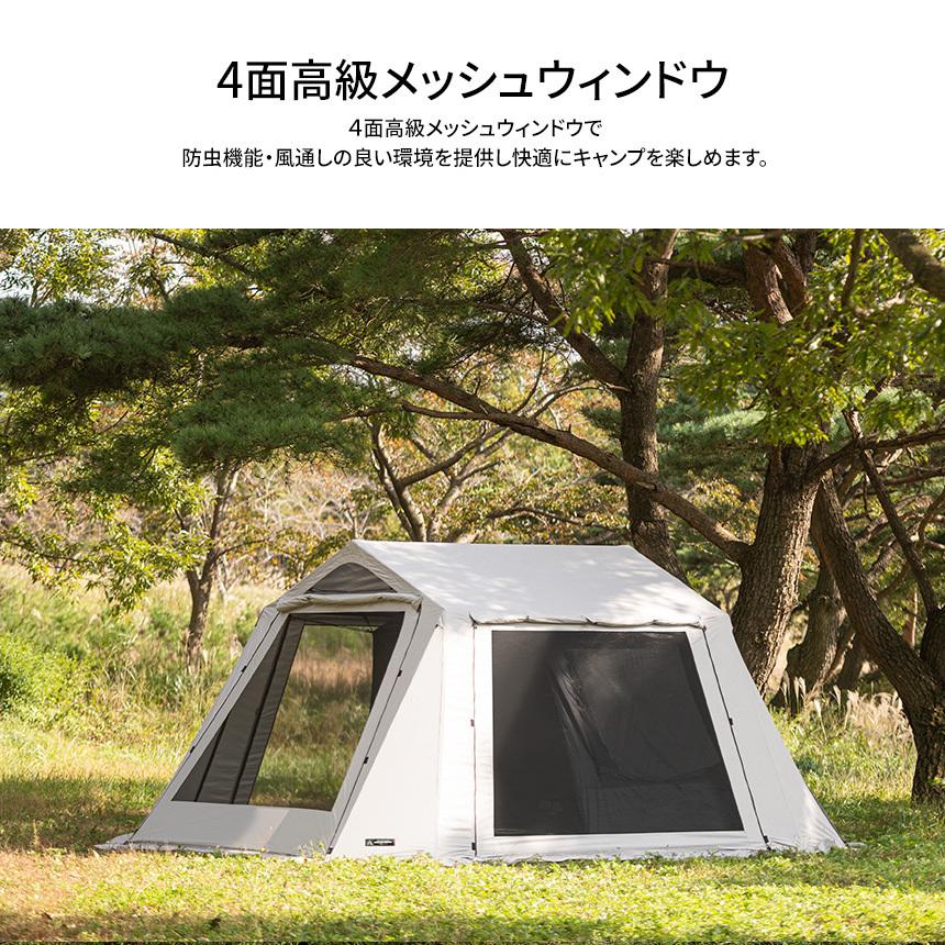 KZM オスカーハウスキャビンテント ホワイト フルクローズ 3～4人用 カズミ アウトドア KZM OUTDOOR OSCAR HOUSE CABIN TENT WHITE