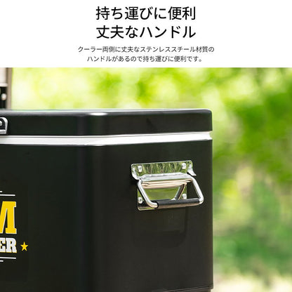 KZM アイスクーラー 29L クーラーボックス 保冷 保冷ボックス おしゃれ シンプル クーラーバッグ カズミ アウトドア KZM OUTDOOR ICE COOLER 29L