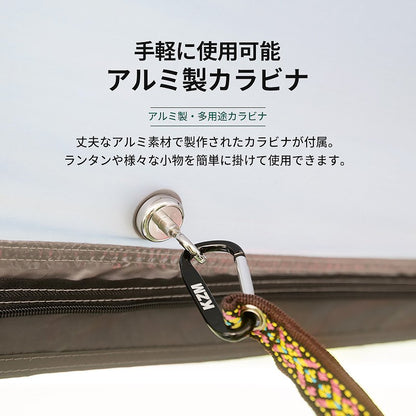 KZM マグネット ハンガー カラビナ付 マグネチックハンガー カズミ アウトドア KZM OUTDOOR MAGNETIC HANGER