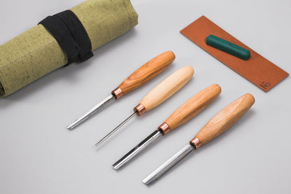 ビーバークラフト 木彫りストレートチゼルセット Beaver Craft Wood Carving Straight Chisel Set