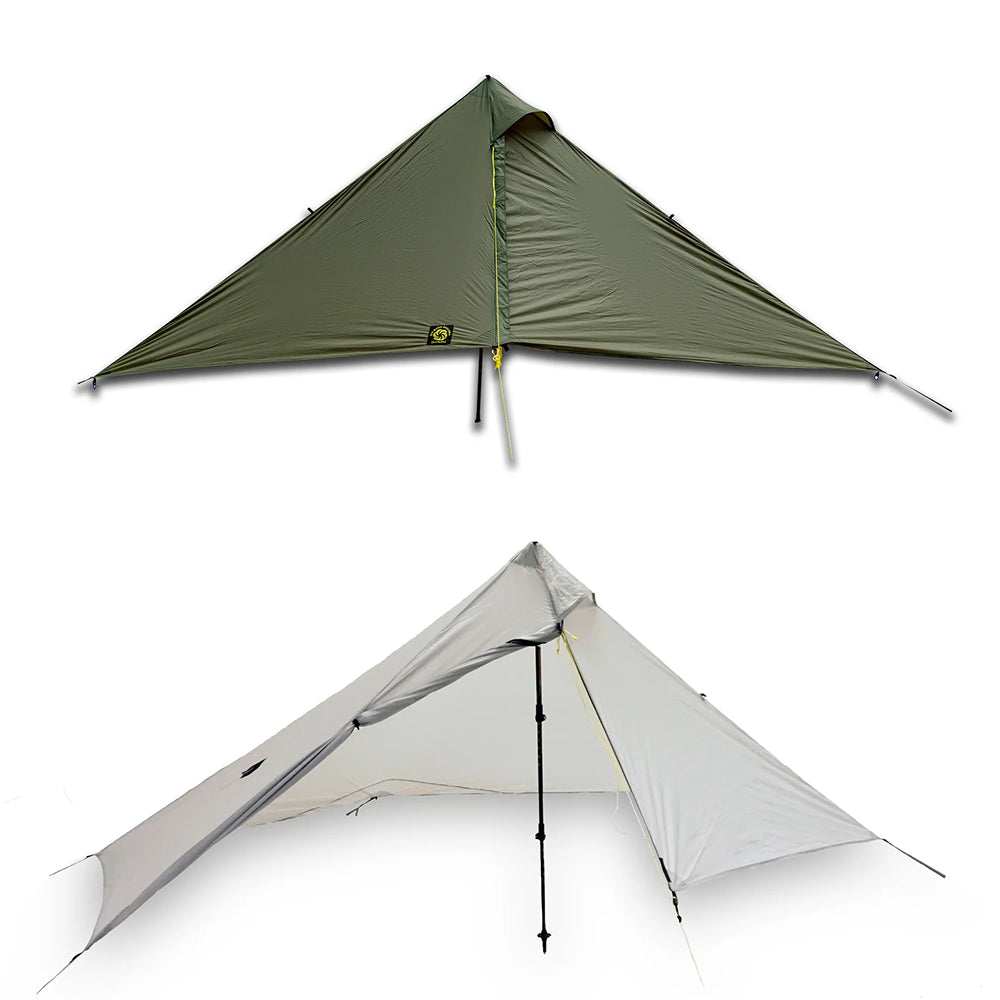 シックスムーンデザインズ デュシュッツタープ セット シェルター テント 1人用 700g SIX MOON DESIGNS Deschutes Tarp Set