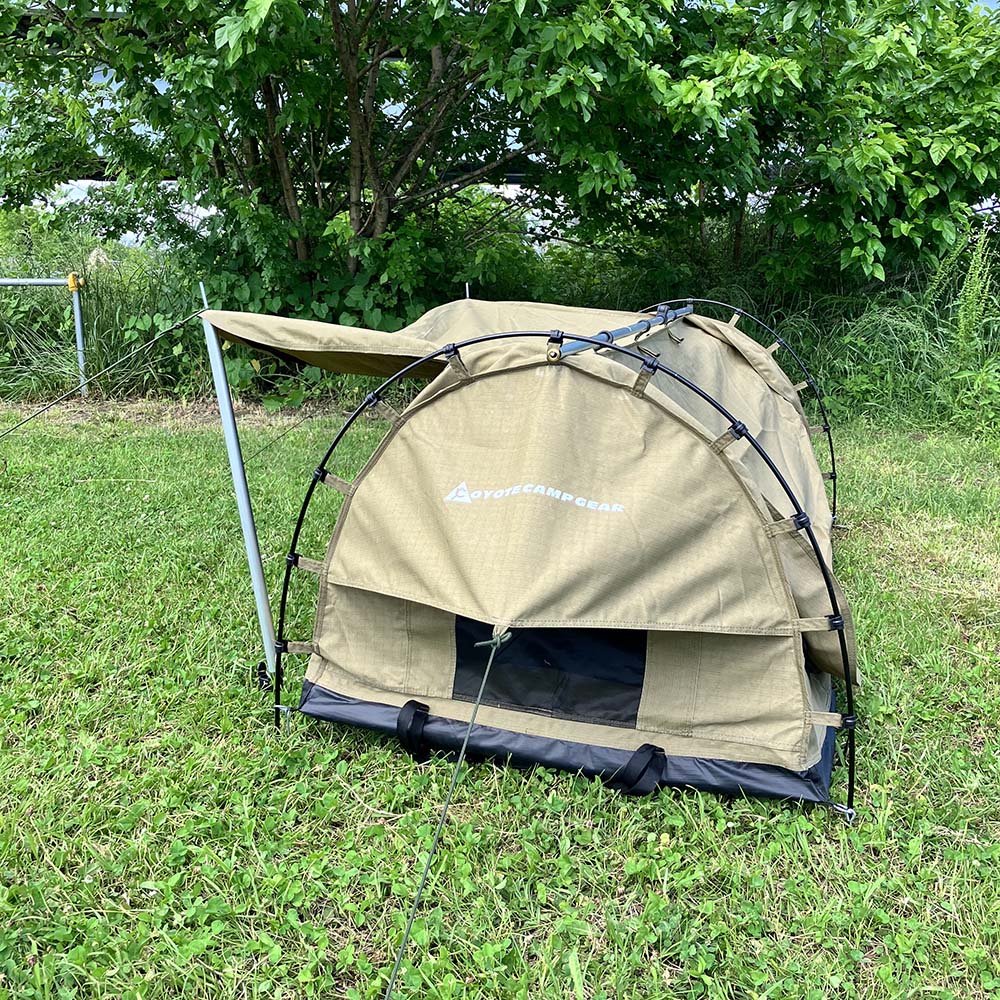 COYOTE CAMP GEAR SWAG コヨーテキャンプギア スワッグテント スワッグ ソロテント 1人用 2人用 防水 ミリタリーテン –  DYNT COYOTE OUTDOOR