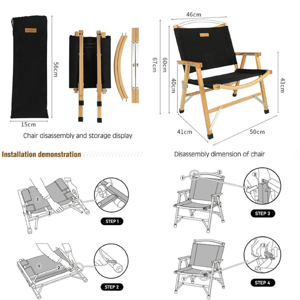 コヨーテカーミットチェア 折り畳み式チェア ウッドフレーム キャンプ 