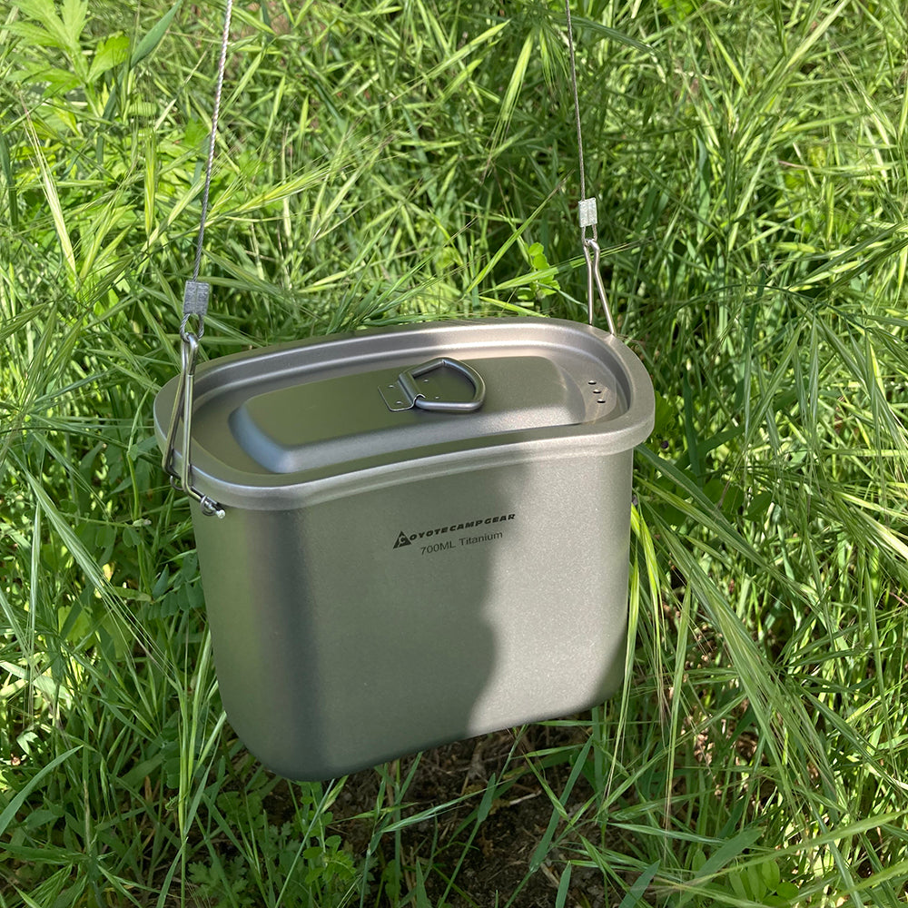 コヨーテキャンプギア チタニウム ミリタリー キャンティーン ボトル クッカーセット 1100ml 750ml 400ml COYOTE CAMP GEAR TITANIUM CANTEEN MESS MILITARY COOKER SET