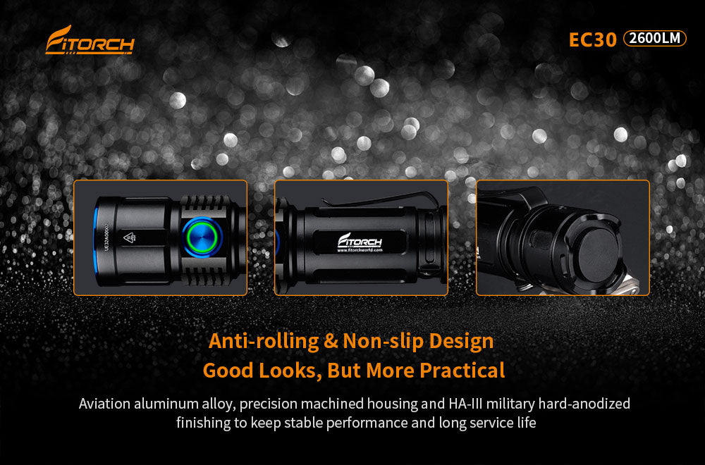 Fitorch EC30 USB TYPE-C RECHARGEABLE LED FLASHLIGHT フィトーチ USBタイプC 充電式 フラッシュライト LED懐中電灯 2600ルーメン