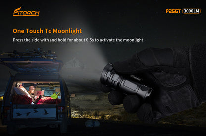 フィトーチ 充電式 LED フラッシュライト 超高輝度 3000ルーメン Fitorch P25GT rechargeable super-bright LED flashlight