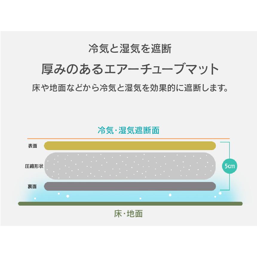 KZM ソリッドエアーチューブマット シングル ダブル エアマット インフレータブル 車中泊 自動膨張式 カズミ アウトドア KZM OUTDOOR SOLID AIR TUBE MAT