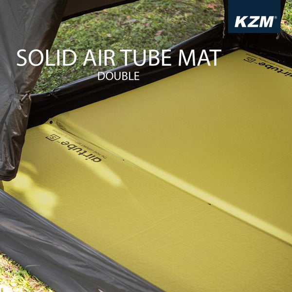 KZM ソリッドエアーチューブマット シングル ダブル エアマット インフレータブル 車中泊 自動膨張式 カズミ アウトドア KZM OUTDOOR SOLID AIR TUBE MAT