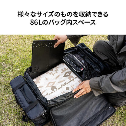 KZM プレミアムタワーストレージバッグ 86L キャンプバッグ 大容量 収納バッグ マルチ収納 カズミ アウトドア KZM OUTDOOR