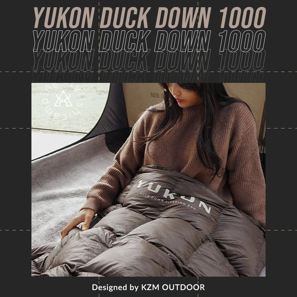 KZM ユーコンダックダウン 1000 寝袋 シュラフ マミー型 4シーズン コンパクト カズミ アウトドア KZM OUTDOOR YUKON DUCK DOWN 1000