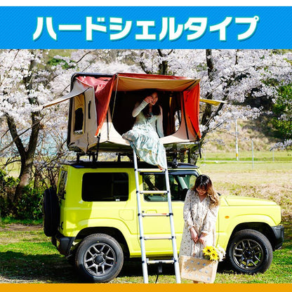 ルーフテント 車上テントキャンピング カールーフテント 車用 キャンピングカー 防水 ルーフトップテント 折りたたみ 車上泊 ROOF TENT