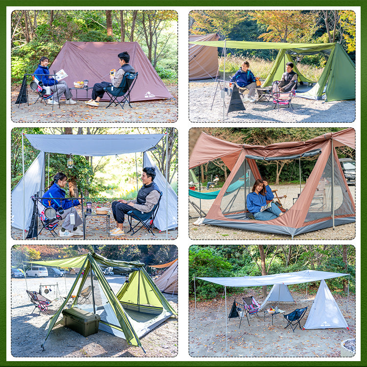 パップテント インナーテント付 軍幕テント 耐水圧3000mm ミリタリーテント 3～4人用 PUP TENT – DYNT COYOTE  OUTDOOR