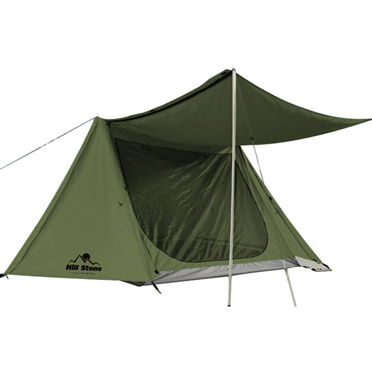 パップテント インナーテント付 軍幕テント 耐水圧3000mm ミリタリーテント 3～4人用 PUP TENT