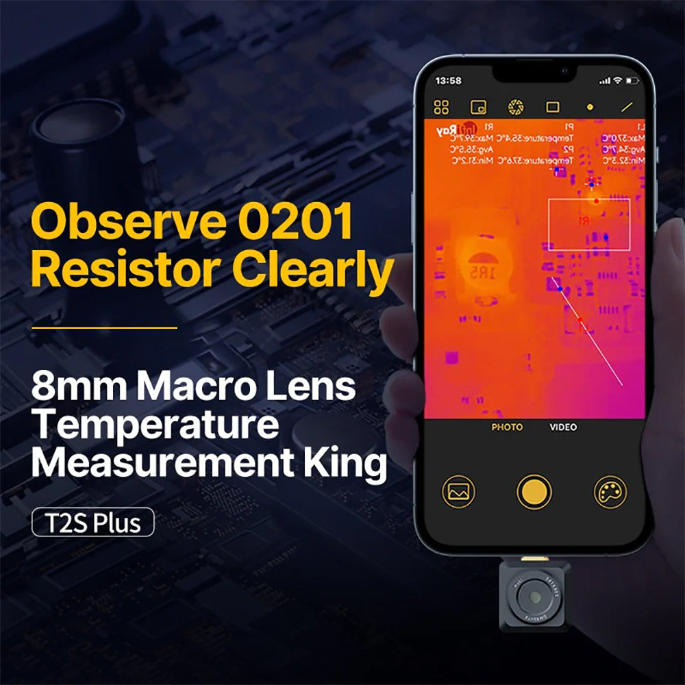 Xinfrared InfiRay T2S Plus Thermal Camera Android, iOS Win and Linux Type-C サーマルカメラ